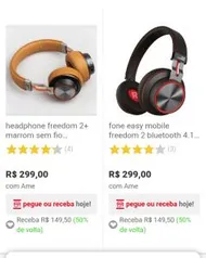 [AME] 50% de Cashback em Fone de Ouvidos