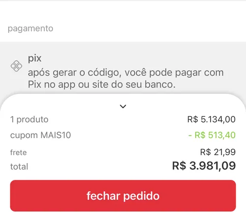 Imagem na descrição da promoção