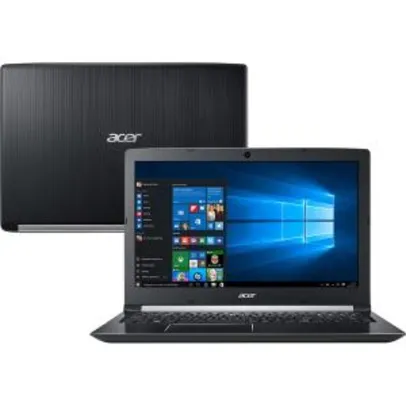 Notebook A515-51G-C97B Intel Core 8 I5 8GB (GeForce MX130 com 2GB) 1TB LED LCD 15.6" W10 - Acer - R$2494