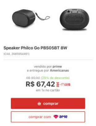 Caixa de som portátil boa. Philco Go | R$67