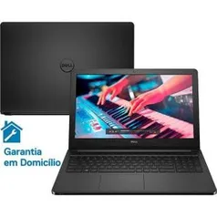 Notebook Dell Inspiron i15-5566-D10P Intel Core i3 4GB 1TB Tela LED 15.6" Linux - Preto - 1530