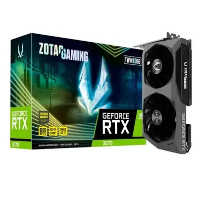 Placa de Vídeo Zotac NVIDIA GeForce RTX 3070 Twin Edge, 8GB, GDDR6, LHR - ZT-A30700E-10PLHR