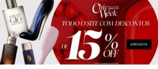 Chic Week: todo o site com descontos de 15% a 60%