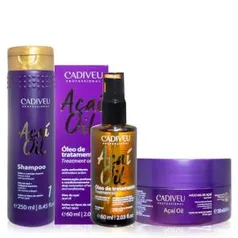 Kit Cadiveu Professional Açaí Oil Home Care - 3 Produtos | R$88