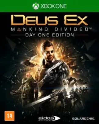 Deus Ex Mankind Divided - Day One Edition - para Xbox One - R$20
