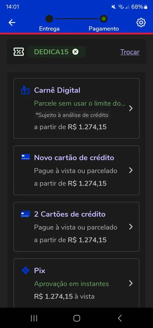 Imagem na descrição da promoção