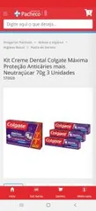 Kit Creme Dental Colgate Máxima Proteção Anticáries | R$4