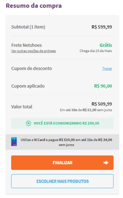 Imagem na descrição da promoção