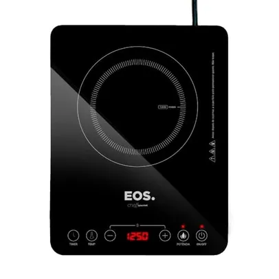 Cooktop de Indução 1 Boca Eos Cheff Gourmet 2000w Preto Eci01ppb Bivolt