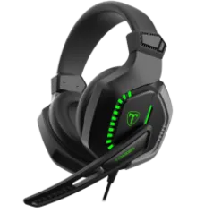 Headset Gamer T-Dagger Eiger, 3.5mm + USB, Green, T-RGH208