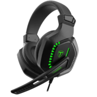 Headset Gamer T-Dagger Eiger, 3.5mm + USB, Green, T-RGH208