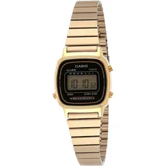 Casio Women`s Vintage LA670WGA-1DF Daily Alarm Digital Gold-tone Watch