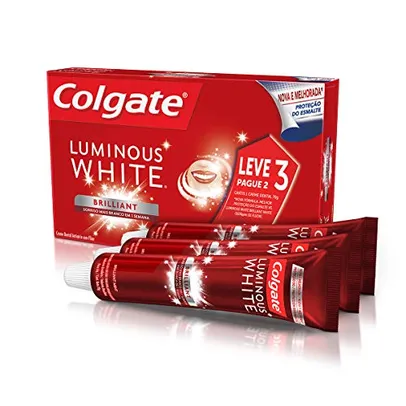 [Prime] Leve 3 Pague 2 | Creme Dental Colgate Luminous White Brilliant Mint 70G | mín 2 | R$11 cada