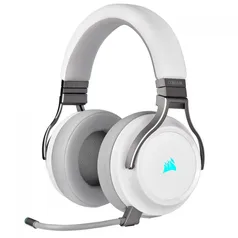 Headset Gamer Corsair Virtuoso RGB Wireless, Sem fio/USB/3.5mm, Múltiplas Plataformas, White, CA-901