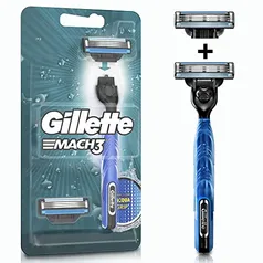 Gillette Aparelho De Barbear Mach3 Acqua-Grip + 2 Cargas