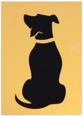 [PRIME] Quadro Dog Pop 2 MID Amarelo R$ 22
