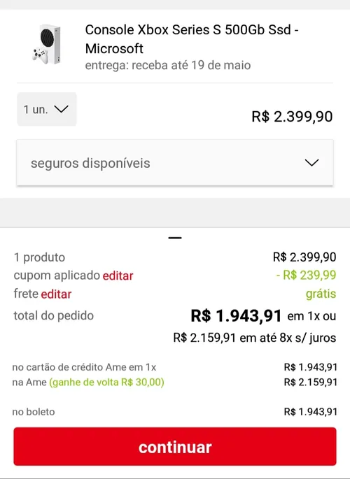 Imagem na descrição da promoção