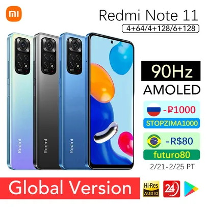 Xiaomi Redmi Note 11 Global Snapdragon 680 Octa Core 90Hz AMOLED 33W 