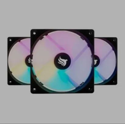 [APP] Kit Ventoinhas Pichau Gaming Feather X RGB 3x120mm | R$174