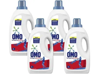 Kit Sabão Líquido Omo 3L - 4 Unidades