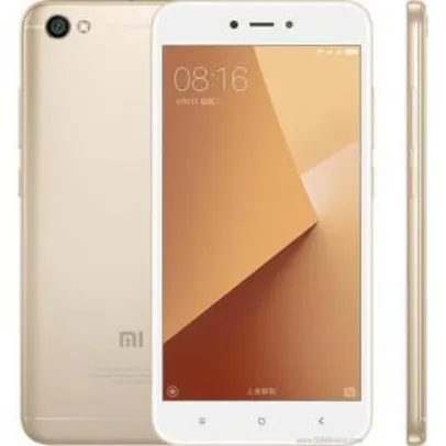 Smartphone Xiaomi Redmi Note 5A dual Android 7.0 Tela 5.5 16GB 13MP - Dourado - R$460