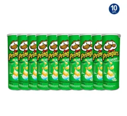 Kit 10 UN Batata Pringles Creme e Cebola 120g