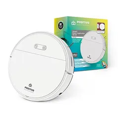 Smart Robô Aspirador Wi-Fi Positivo Casa Inteligente, 3 em 1, Varre, Aspira e Passa Pano, Retorna pa