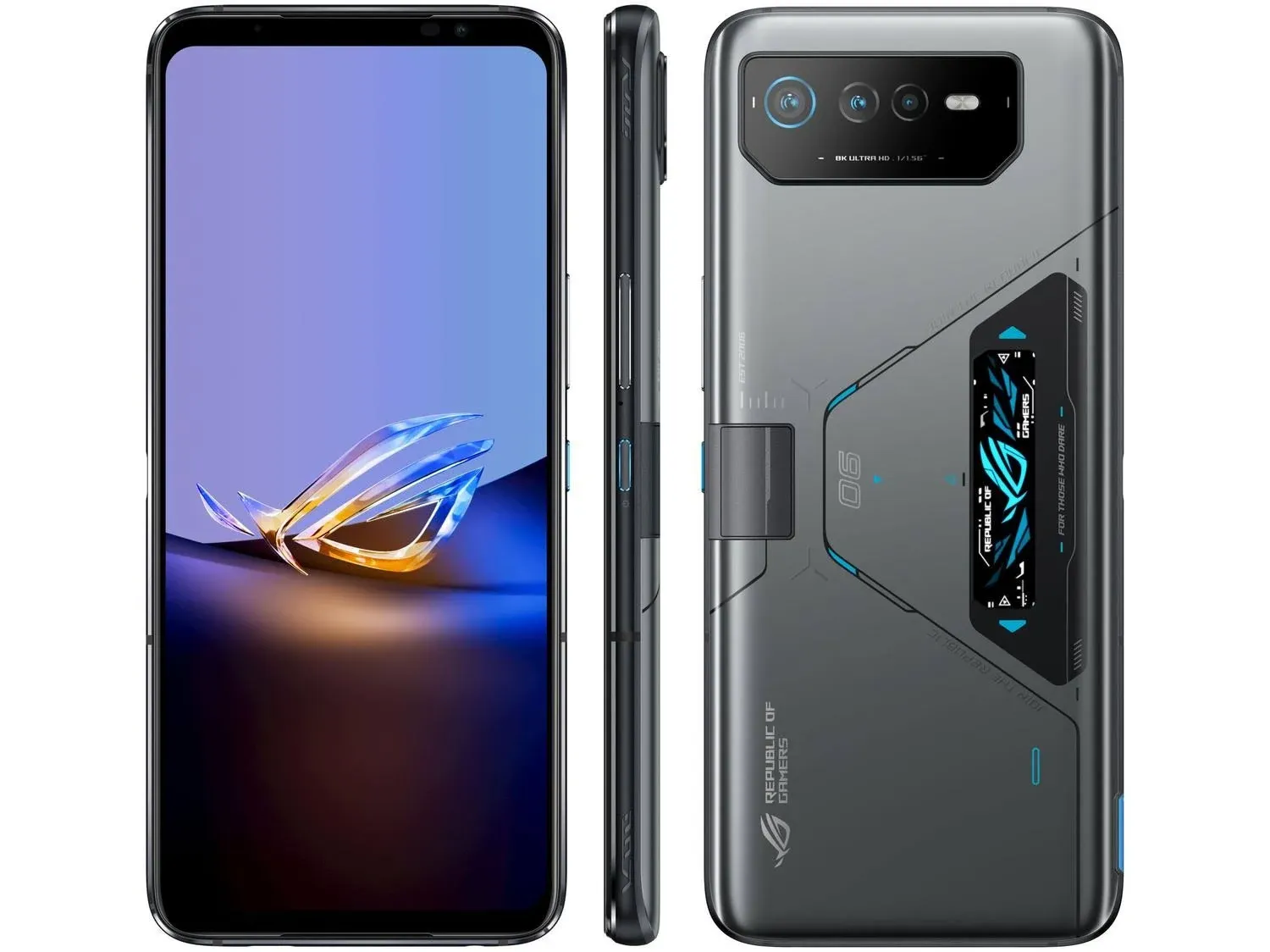 Product image Smartphone Asus Rog Phone 6d Ultimate 512GB Cinza 5G MediaTek 16GB Ram