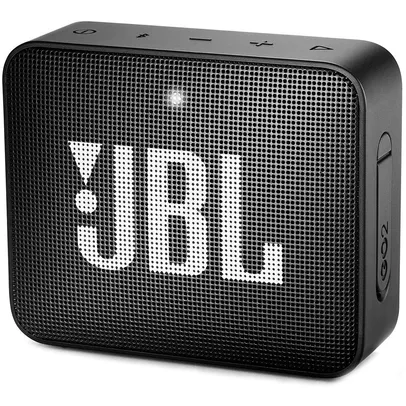 Caixa de som JBL Go 2 Bluetooth a prova d'água - Preto | R$ 150