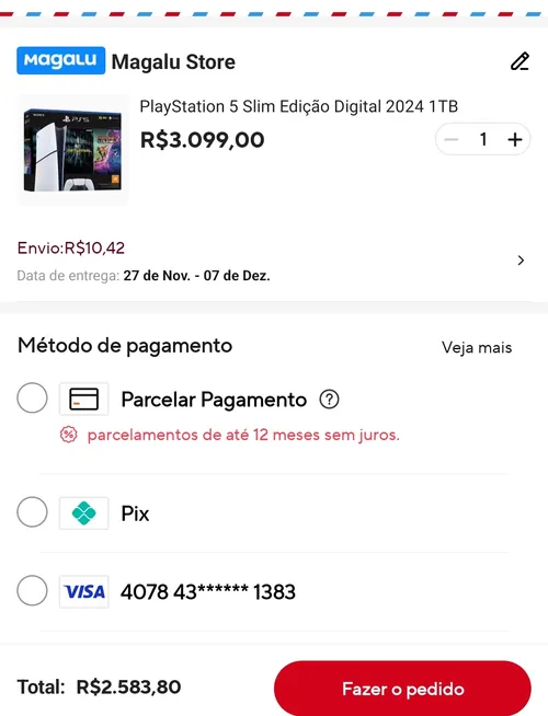 Imagem na descrição da promoção