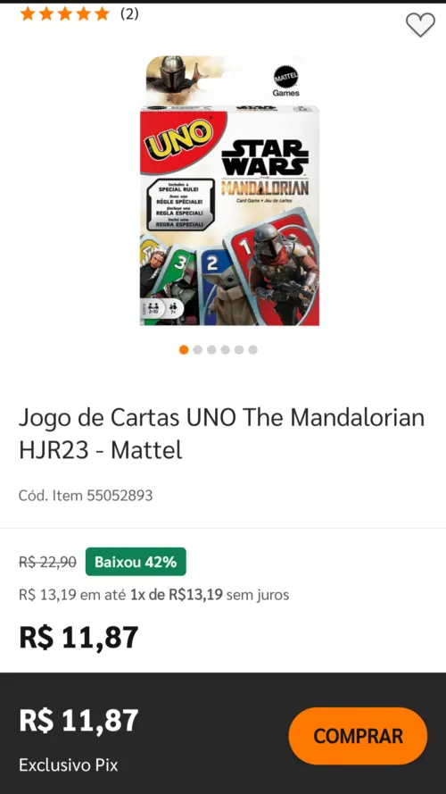 Imagem na descrição da promoção