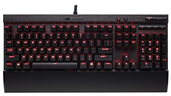 Teclado Mecânico Gamer Corsair K70 Rapidfire LED Vermelho Switch Cherry MX Speed - CH-9101024-NA