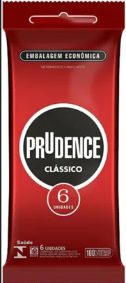 Preservativo Prudence Lubrificado, 6 Unidades