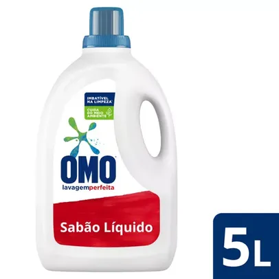 [Leve 4/ Cada R$ 37]Sabão Líquido Omo Lavagem Perfeita 5L