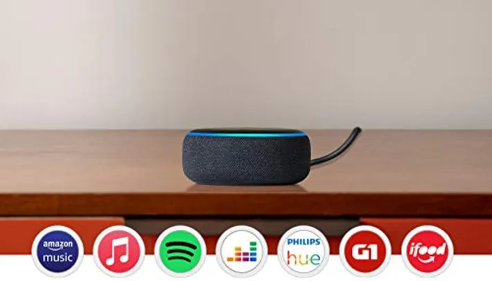 Echo Dot (3ª Geração): Smart Speaker com Alexa | R$237