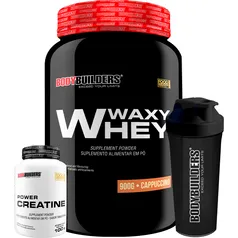 Kit Whey Protein Waxy Whey 900g, Power Creatina 100g