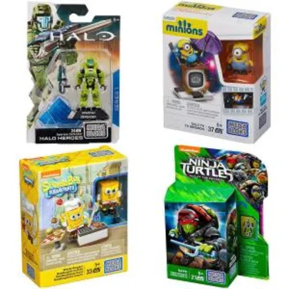 [Primeira compra/9 meses] Mega Bloks Mattel - vários personagens - R$5