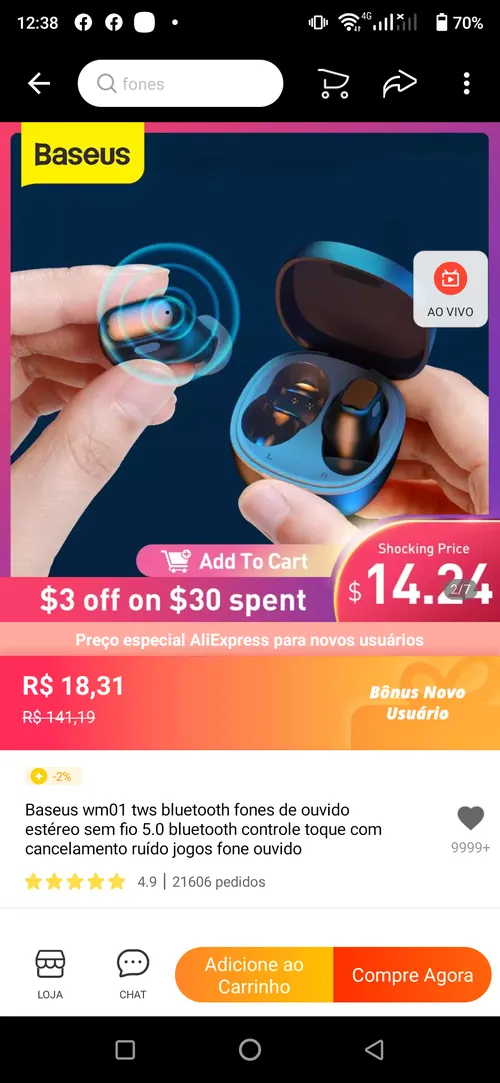 Imagem na descrição da promoção