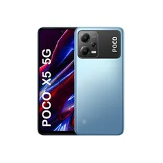 Smartphone Xiaomi POCO X5 5G Dual Sim 256GB Memory 8GB RAM 6.67 AMOLED Display 5000mAh 48MP+13MP CAM (azul)