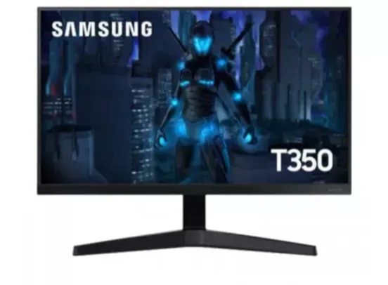 Monitor Gamer Samsung 27" FHD Série T350 HDMI, VGA, Freesync, LF27T350FHLMZD 75Hz 5ms