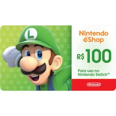 Giftcard Nintendo Cash R$100