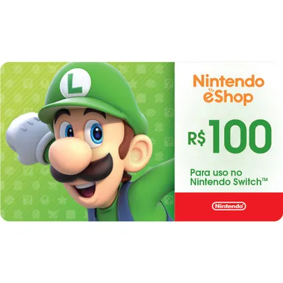 Giftcard Nintendo Cash R$100