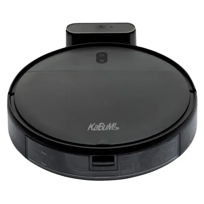 Robô Aspirador de Pó KaBuM! Smart 100, Preto, Recarregamento automático, Aspira e Passa Pano, Controle via Aplicativo - KBSF007