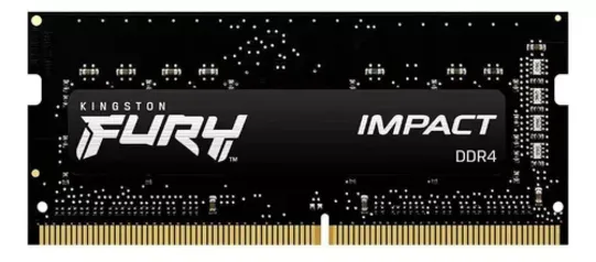 Memória Gamer Fury Impact 16gb Para Notebook Kingston 3200Mhz Preto DDR4