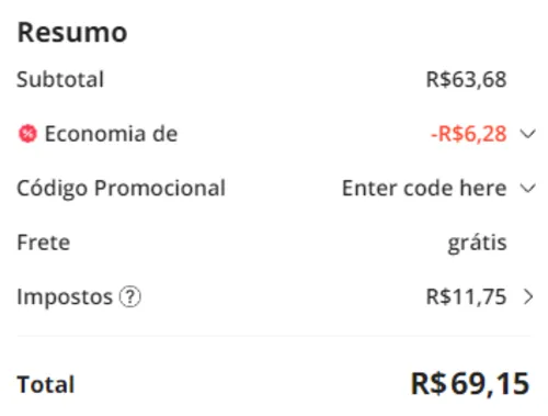 Imagem na descrição da promoção