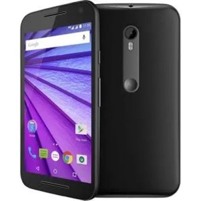 [Submarino] Smartphone Motorola Moto G 3ª Geração Ds Colors HDTV Dual Chip Desbloqueado Android 5" 16GB Wi-Fi Câmera 13MP - Preto R$896,89 
