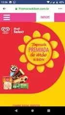 Promoção Kibon e Lojas Shell Select - Compre produtos Kibon e concorra a prêmios