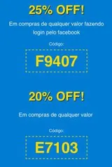 25% no Peixe Urbano - login pelo face