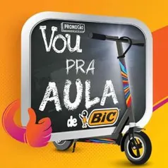 Promoção Vou Pra Aula de Bic | Concorra a dezenas de Patinetes Elétricos