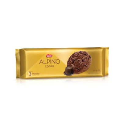 Biscoito Cookie Alpino Nestlé Pacote 60g | R$0,05